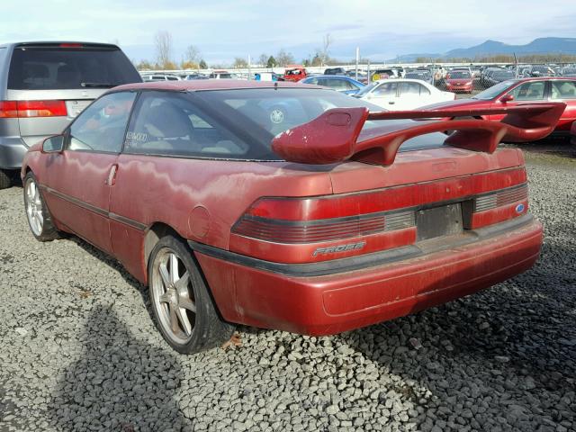 1ZVPT21U1M5138137 - 1991 FORD PROBE LX RED photo 3