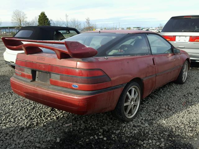 1ZVPT21U1M5138137 - 1991 FORD PROBE LX RED photo 4