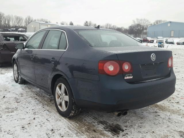 3VWRM71K89M040578 - 2009 VOLKSWAGEN JETTA SE أزرق صورة 3