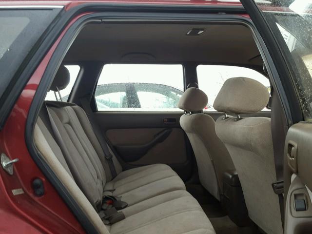 4T1SK12W6SU640733 - 1995 TOYOTA CAMRY LE წითელი ფოტო 6