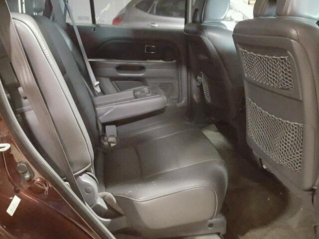 5FNYF18777B007015 - 2007 HONDA PILOT EXL BURGUNDY photo 6