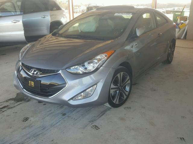 KMHDH6AE9DU008308 - 2013 HYUNDAI ELANTRA CO GRAY photo 2