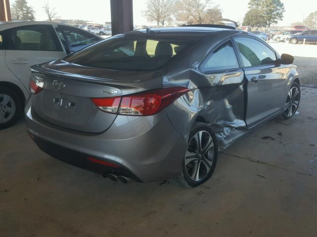 KMHDH6AE9DU008308 - 2013 HYUNDAI ELANTRA CO GRAY photo 4