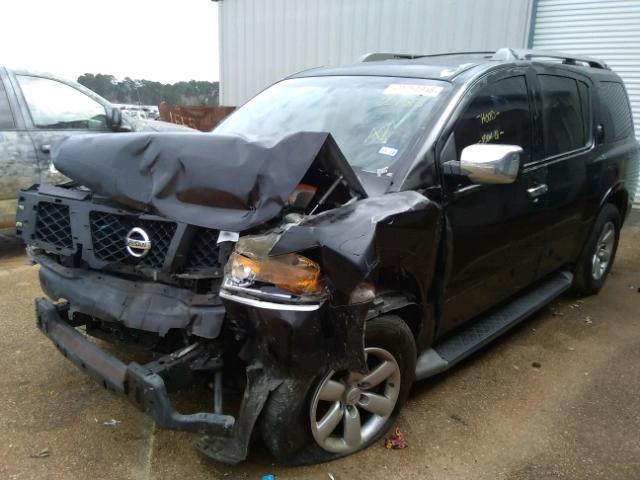 5N1BA08D78N602983 - 2008 NISSAN ARMADA SE BLACK photo 2