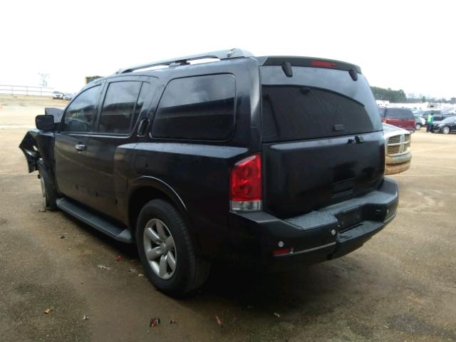 5N1BA08D78N602983 - 2008 NISSAN ARMADA SE BLACK photo 3