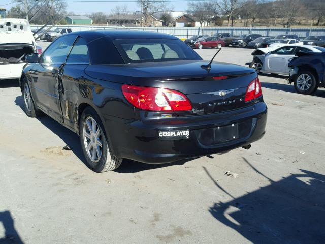 1C3LC55R48N147644 - 2008 CHRYSLER SEBRING TO BLACK photo 3