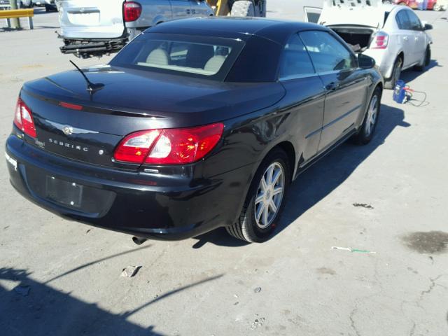 1C3LC55R48N147644 - 2008 CHRYSLER SEBRING TO BLACK photo 4