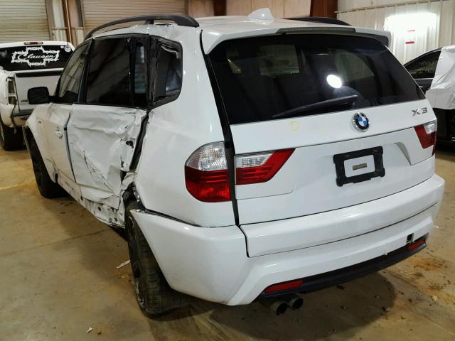 WBXPC93478WJ23489 - 2008 BMW X3 3.0SI WHITE photo 3