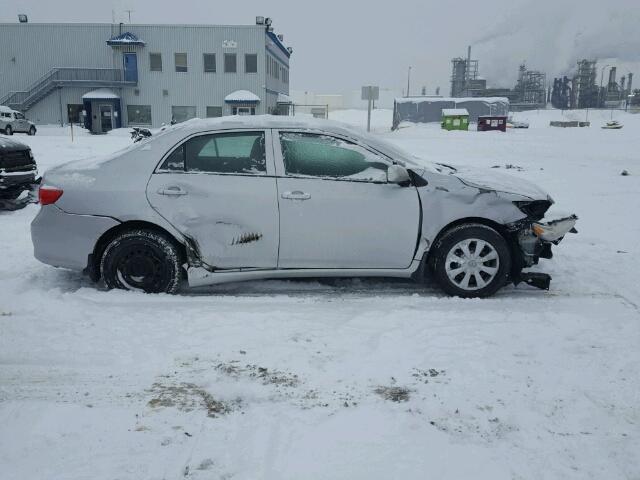 2T1BU40E79C049957 - 2009 TOYOTA COROLLA BA SILVER photo 9