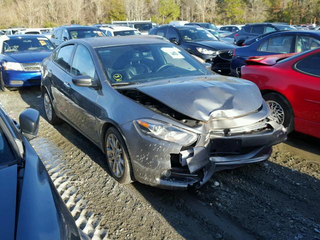 1C3CDFCH8DD300135 - 2013 DODGE DART LIMIT GRAY photo 2