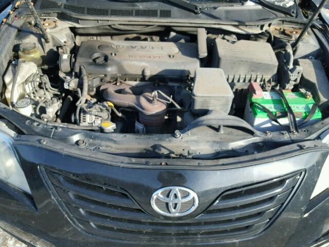 4T1BE46K29U826828 - 2009 TOYOTA CAMRY BASE BLACK photo 7