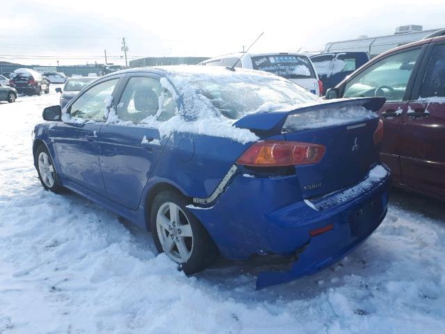 JA3AU26U99U614662 - 2009 MITSUBISHI LANCER ES/ BLUE photo 3