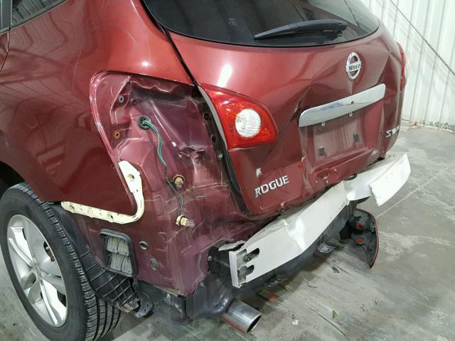 JN8AS5MV9CW369611 - 2012 NISSAN ROGUE S RED photo 9