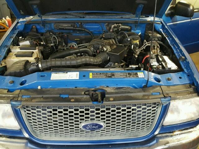 1FTZR15U11PA40952 - 2001 FORD RANGER SUP BLUE photo 7