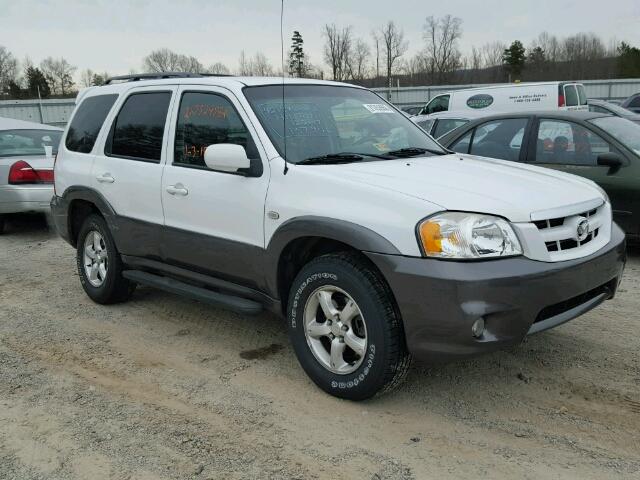 4F2CZ96115KM33040 - 2005 MAZDA TRIBUTE S WHITE photo 1