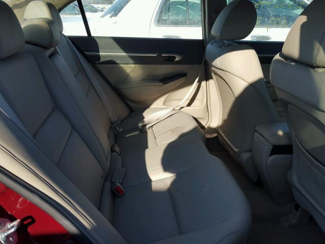 19XFA1F99BE029252 - 2011 HONDA CIVIC EXL BURGUNDY photo 6