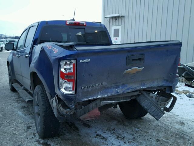 1GCGTCE31G1118251 - 2016 CHEVROLET COLORADO L BLUE photo 3