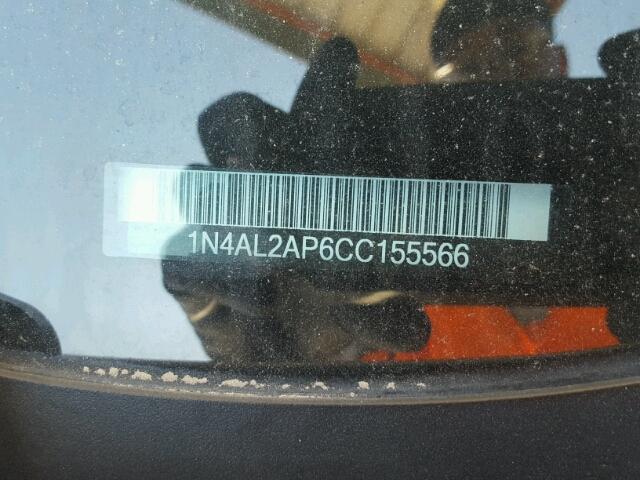 1N4AL2AP6CC155566 - 2012 NISSAN ALTIMA BAS SILVER photo 10