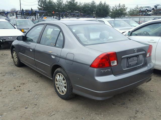 2HGES16505H587958 - 2005 HONDA CIVIC LX SILVER photo 3
