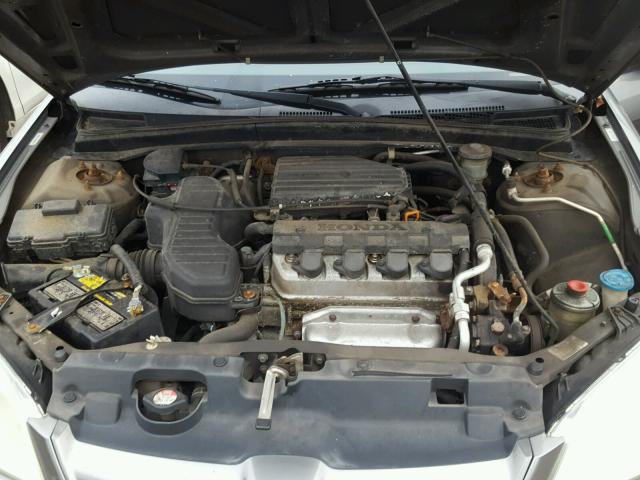 2HGES16505H587958 - 2005 HONDA CIVIC LX SILVER photo 7