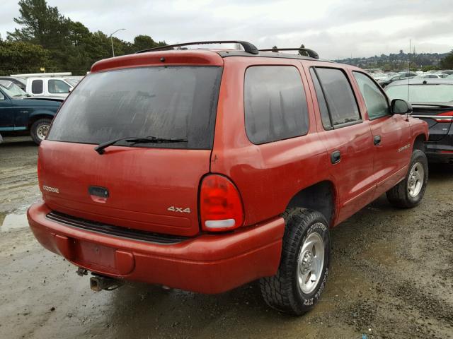 1B4HS28Y9WF190970 - 1998 DODGE DURANGO RED photo 4