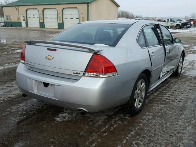 2G1WG5E31C1106206 - 2012 CHEVROLET IMPALA LT SILVER photo 4