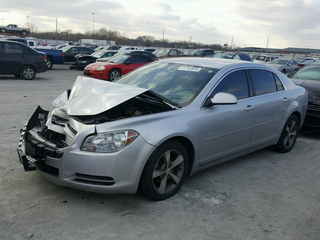 1G1ZJ57B59F124812 - 2009 CHEVROLET MALIBU 2LT SILVER photo 2