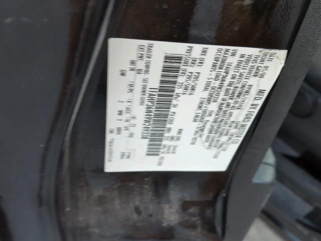 1FAHP36N49W249338 - 2009 FORD FOCUS SES BLACK photo 10