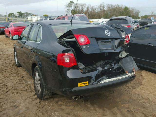 3VWEF71K47M149593 - 2007 VOLKSWAGEN JETTA WOLF BLACK photo 3