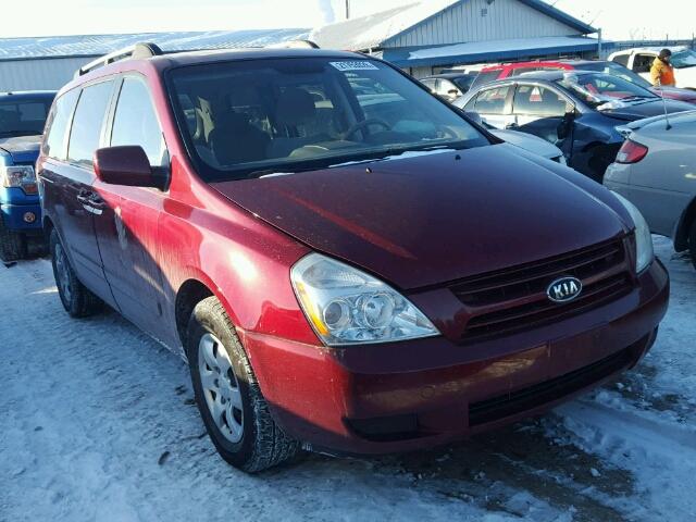 KNDMB233586242336 - 2008 KIA SEDONA EX RED photo 1