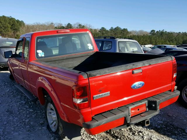 1FTYR14U98PA84527 - 2008 FORD RANGER SUP RED photo 3