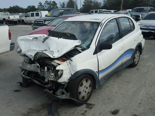 JTDBT123910185194 - 2001 TOYOTA ECHO WHITE photo 2