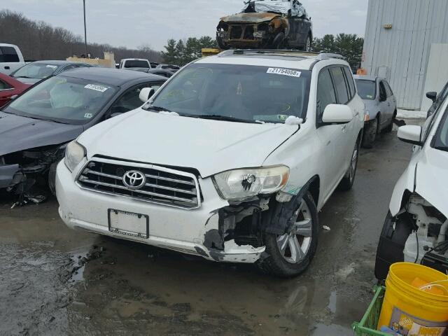 JTEES42A982039520 - 2008 TOYOTA HIGHLANDER WHITE photo 2