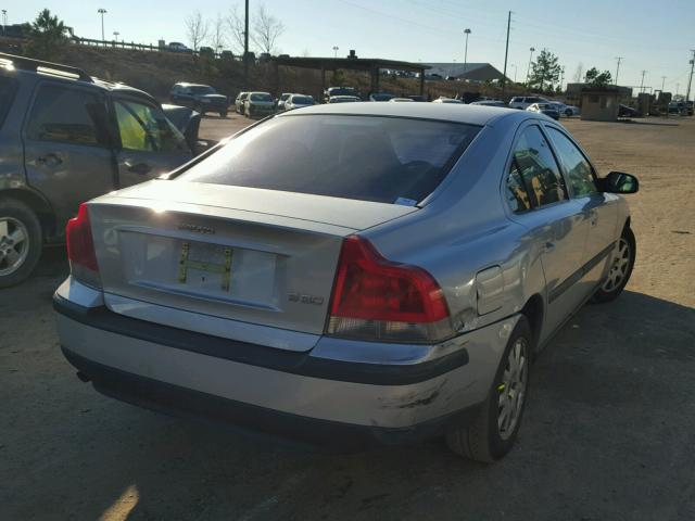 YV1RS61R912051045 - 2001 VOLVO S60 SILVER photo 4