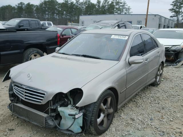 WDBRF40J15F597572 - 2005 MERCEDES-BENZ C 230K SPO GRAY photo 2