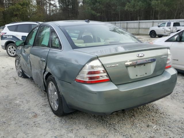 1FAHP25W78G140871 - 2008 FORD TAURUS LIM GREEN photo 3