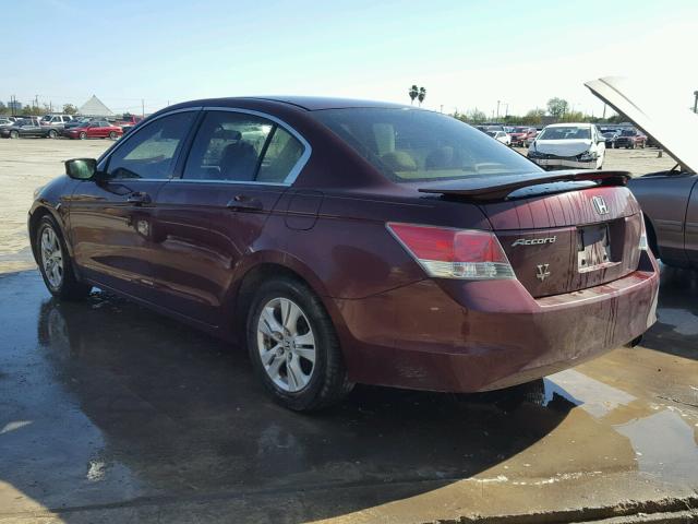 1HGCP2F40AA050411 - 2010 HONDA ACCORD LXP BURGUNDY photo 3