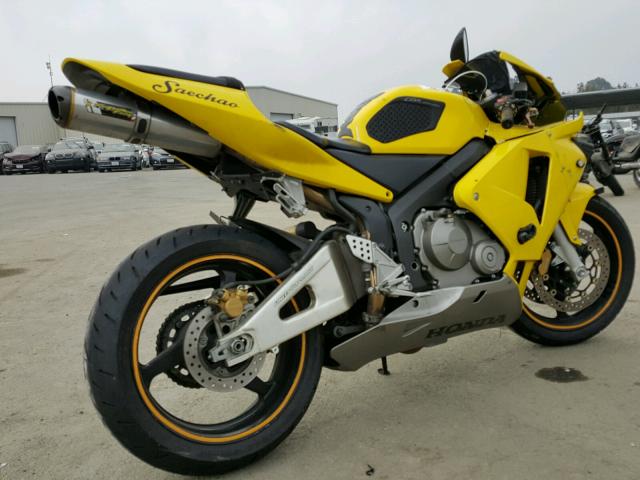 JH2PC37053M005566 - 2003 HONDA CBR600 RR YELLOW photo 4