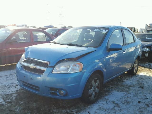 KL1TD56677B144743 - 2007 CHEVROLET AVEO BASE BLUE photo 2