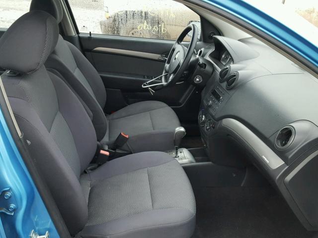 KL1TD56677B144743 - 2007 CHEVROLET AVEO BASE BLUE photo 5