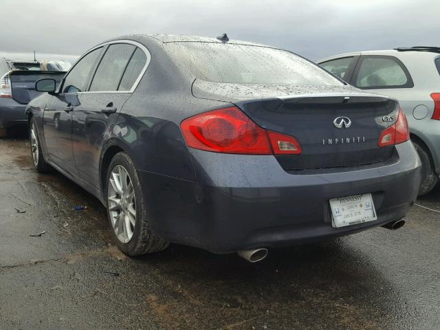 JNKBV61E77M720579 - 2007 INFINITI G35 BLUE photo 3