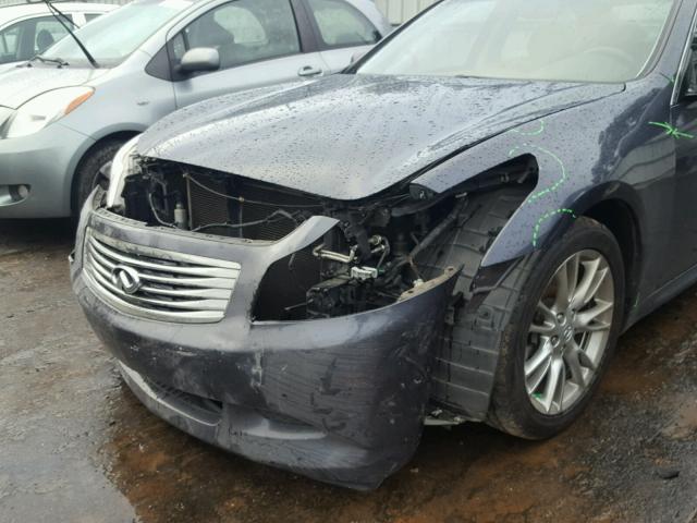 JNKBV61E77M720579 - 2007 INFINITI G35 BLUE photo 9