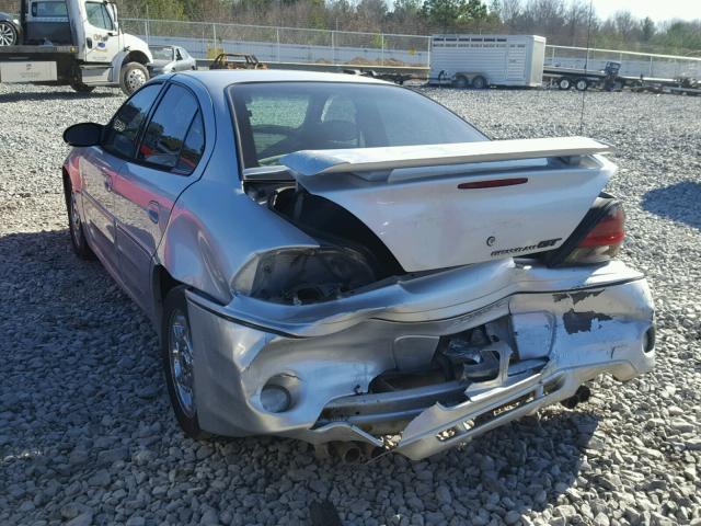 1G2NW52E42M670872 - 2002 PONTIAC GRAND AM G SILVER photo 3