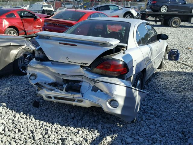 1G2NW52E42M670872 - 2002 PONTIAC GRAND AM G SILVER photo 4