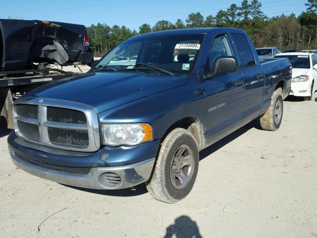 1D7HA18NX5J564834 - 2005 DODGE RAM 1500 S BLUE photo 2