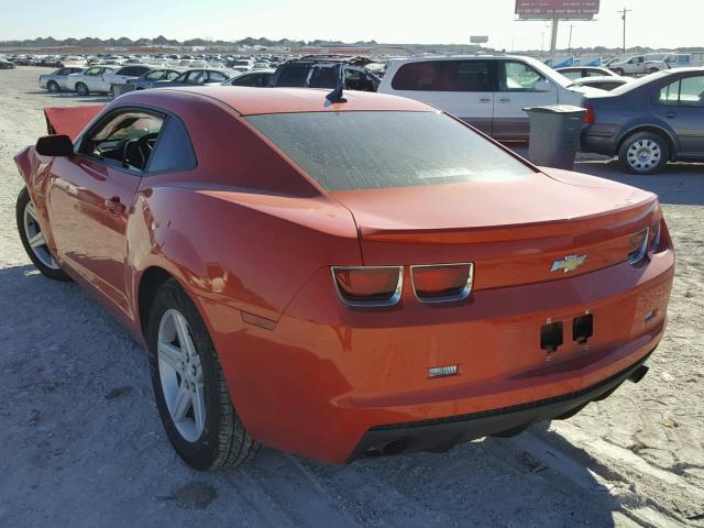 2G1FB1E33C9193650 - 2012 CHEVROLET CAMARO LT ORANGE photo 3