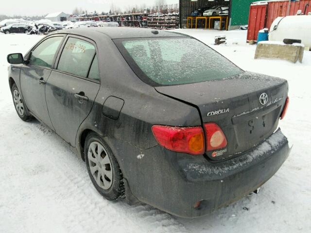 2T1BU40E69C185688 - 2009 TOYOTA COROLLA BA CHARCOAL photo 3