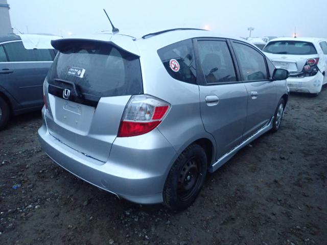 JHMGE8H56CC011780 - 2012 HONDA FIT SPORT SILVER photo 4