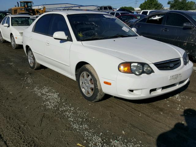 KNAFB161935112620 - 2003 KIA SPECTRA GS WHITE photo 1