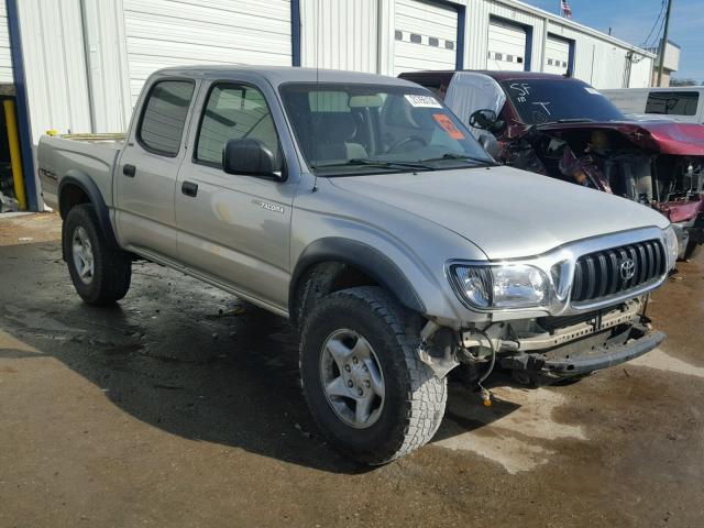 5TEGN92N54Z415219 - 2004 TOYOTA TACOMA DOU SILVER photo 1